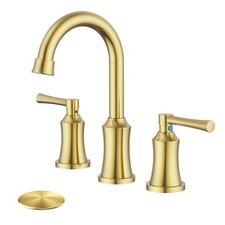Bathroom Faucet 3 Hole, 8 Inch Widespread Bathroom Faucets with Pop-up Drain ...