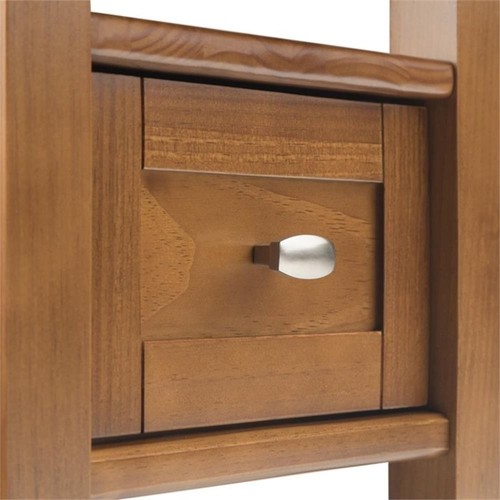 Mesa auxiliar estrecha de transición Trent Home Wood 14" en marrón dorado claro - Imagen 2 de 9