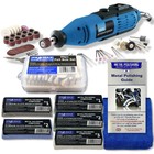 Rotary Hobby Tool Draper 135W With General Purpose Metal Polishing Kit Pro-Max