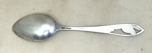 Vtg Sterling Silver Souvenir Spoon Yellowstone Park Bear 7.8 g - Picture 3 of 7