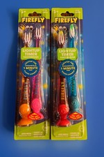 Firefly Light-Up Timer Kids Toothbrush with Suction Cup, 4 Count (2 Packs -2/pk)