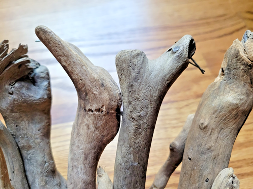 Pezzi Unici Driftwood Cesto Ciotola Centrotavola Nautica Spiaggia Casale Arredamento - Foto 6 di 11