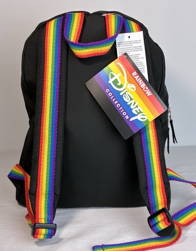 Walt Disney World Rainbow Collections Embroidered Mickey Backpack 13” x 10” NOTE - Picture 2 of 24