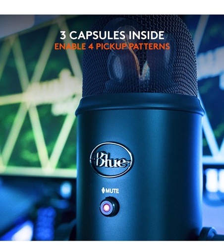 Logitech for Creators Blue Yeti USB Microphone for Gaming, Streaming, And More - Picture 4 of 10