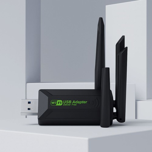 2.4G/5Ghz 1200Mbps WiFi Dongle USB Interface Wireless Network Card Home Use - Picture 8 of 12