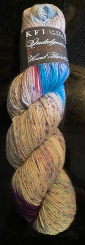 KFI Luxury Indulgence Sport Hand Painted 100% Superwash Wool Yarn: Verbena Woods