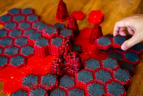 Mesa miniatura Heroscape: The Lava Fields of Valhalla Terrain Expansion - Imagen 4 de 6