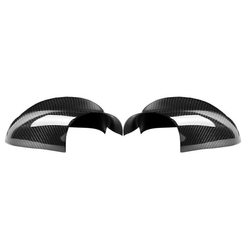 2x Tapa de cubierta de espejo lateral de fibra de carbono para BMW E90 E91 serie 3 2005-12 06 07 - Imagen 2 de 10