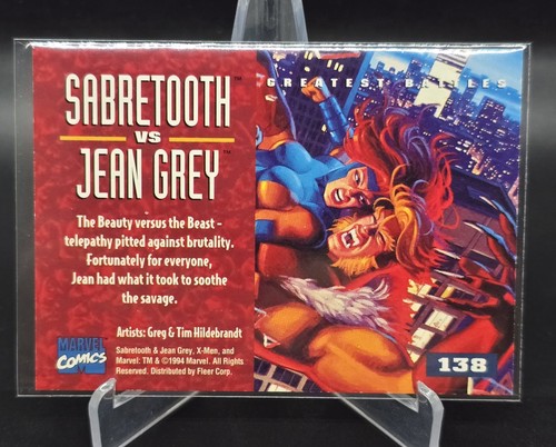 1995 Fleer Ultra X-Men #138 Sabretooth vs. Jean Grey Greatest Battles - Bild 2 von 2