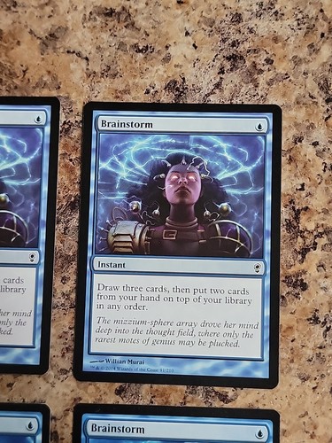 MTG 4x Brainstorm Conspiracy & Eternal Masters Regular NM Unplayed Playset X4 - Picture 4 of 6