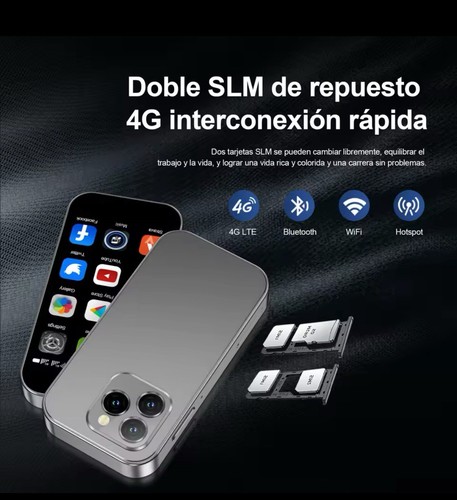 Mini Smartphone SERVO KING8000 4G Android, 3”, GPS, Cámara 5MP, Dual SIM - Photo 3/4