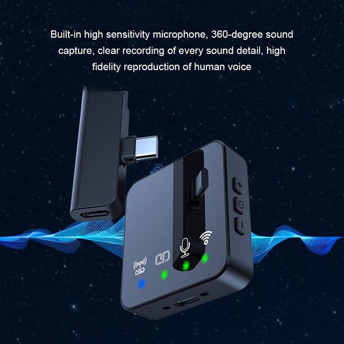 Sound Wireless LavalierS Microphone For Cell Phone Built-in 300 Mah Large - Zdjęcie 8 z 15