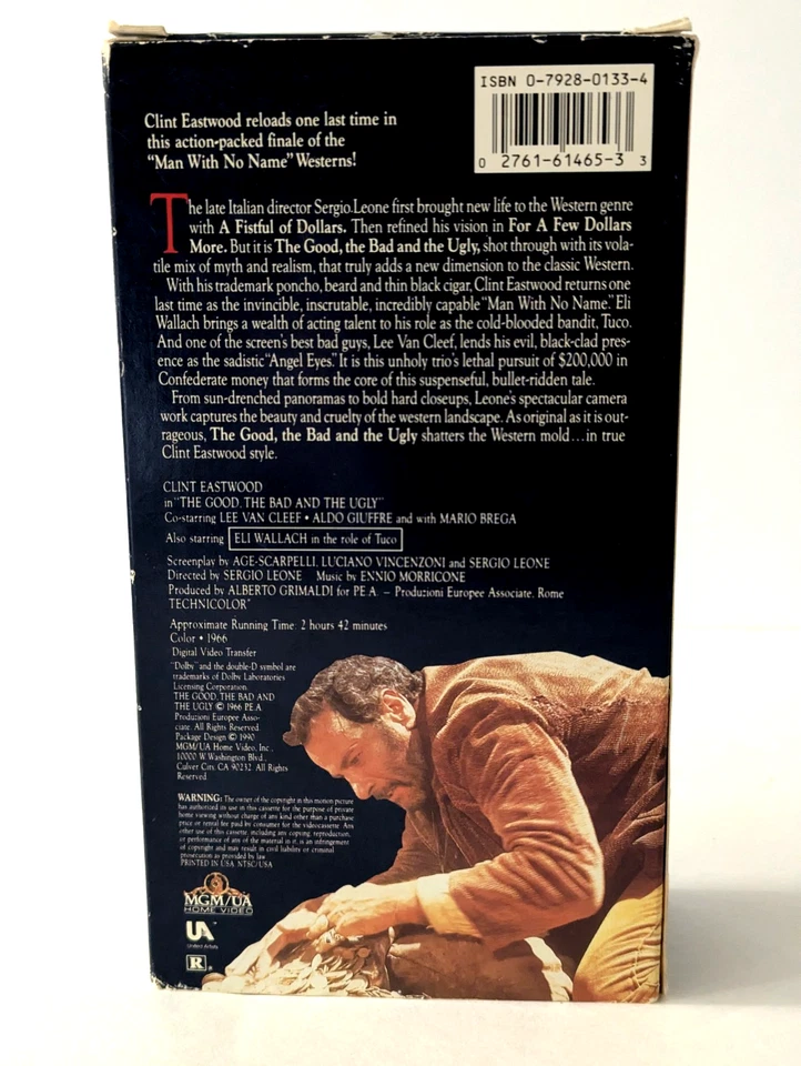 1990 Clint Eastwood THE GOOD, THE BAD, AND THE UGLY VHS 2-Tape Set, 2 hrs 42 min - Image 2 of 4