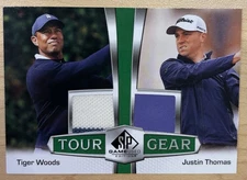 2024 SP Game Used Tour Gear Tiger Woods 2 COLOR  Justin Thomas USED RELICS