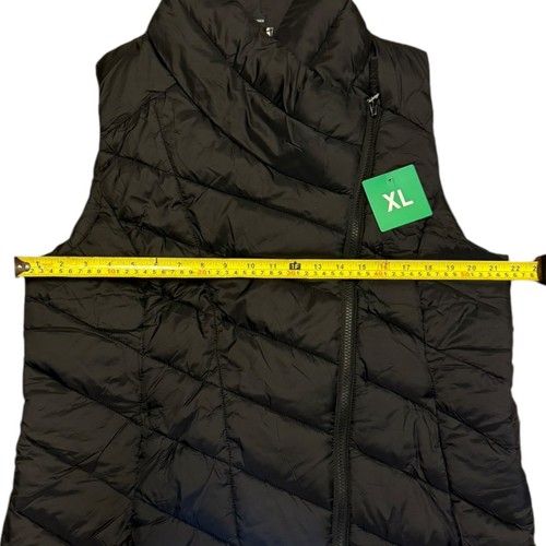 Nicole Miller Cream Quilted Puffer Side Zip Vest Jacket Size XL - Picture 3 of 4