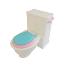 Vintage 1993 Fisher Price Loving Family Dream Dollhouse Toilet