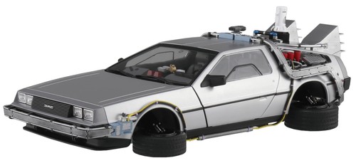 Aoshima Movie Mecha BT-02 Back to the Future II Time Machine 1/24 Model - 第 1/6 張圖片