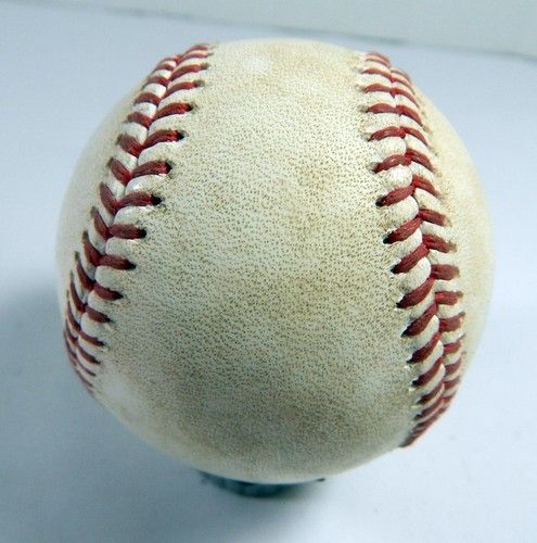 2022 Mets Marlins Game Used Baseball Pablo Lopez Daniel Vogelbach Foul - Picture 3 of 4