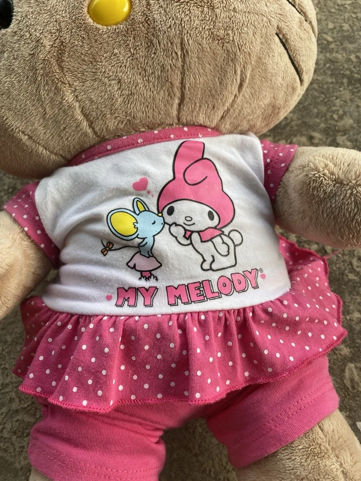 Hello Kitty Build-A-Bear 2010 Hawaiian Sunkissed Tan My Melody W/ Clothes Rare - Image 2 of 4