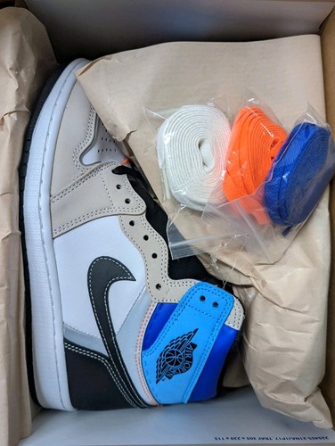 SIZE 9 - nike air jordan 1 retro high - prototype DC6515-100 - box + extra laces - Picture 4 of 4