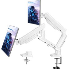 Dual Monitor Desk Mount, 13-32 inch Adjustable Gas Spring Monitor Arm, Comput...
