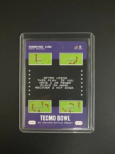 2026 Bo Jackson Battle Arena Tecmo Bowl SSP Running Low 0🌭Cost PL15 Plays