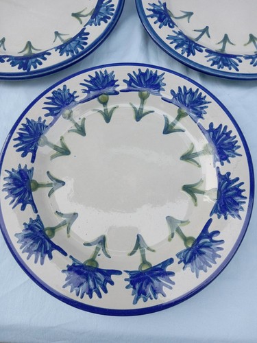 3 LOUISVILLE KENTUCKY STONEWARE CORNFLOWER DINNER PLATES 11" - Picture 2 of 22