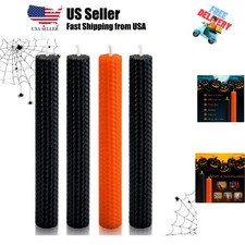 Natural Beeswax Taper Candles,Honeycomb Hand Rolled Beeswax Candles, Dripless...