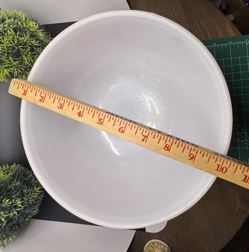 Vintage Pyrex Flamenglo 4 Quart verschachtelte Rührschüssel starke Farbe seltene Größe - Bild 5 von 7
