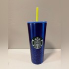 Starbucks 202 Stainless Steel Tumbler Ombre Speckled Dory Straw Cold Cup 24oz