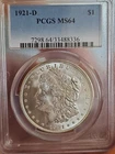 1921-D Morgan Dollar PCGS MS64