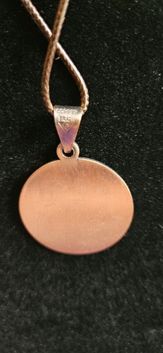 Kupfer Stier Sternzeichen Astrologie Horoskop runder Anhänger mit brauner Kordel - Bild 2 von 4