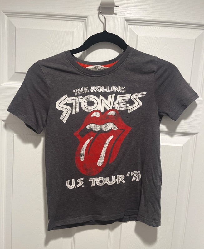 XLNT! Vintage Style THE ROLLING STONES 1978 TOUR *H & M  Kids T-Shirt  8-10 y.o.