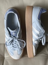 Adidas originals Women's SAMBA Sneakers Halo Blue GUM IG1953 Sz 9.5 Free Ship