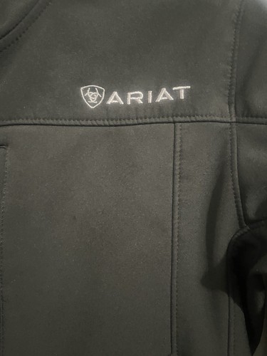 Ariat Youth Kids Boys Medium (10-12) Black Soft Shell Fleece Jacket, Lined - Picture 5 of 6