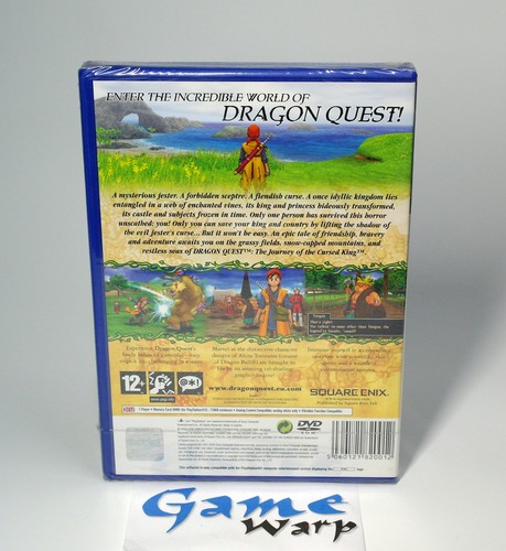 Dragon Quest 8 VIII The Journey of the Cursed King Playstation 2 PS2 PAL UK NEW - Foto 2 di 6