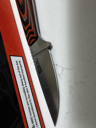 Montana Knife Company MKC FLATTAIL - ORANGE & SCHWARZ Jagd Feld Dressing Neu - Bild 3 von 10