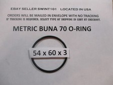 54mm ID x 60mm OD x 3mm thick O-ring. Buna-70.  Quan 1.