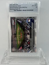 2025 Topps Now MLB Speedway Classic TCC Graded Gem Mint 10