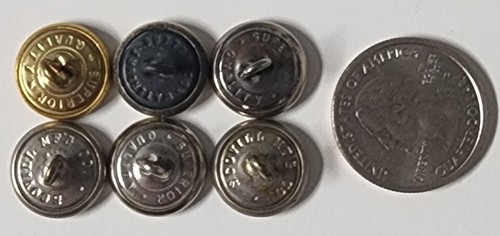 Lot 6 Vintage ALTON Railroad Uniform Hat Lapel Metal Buttons Pins W/ Fast Ship - Picture 3 of 4