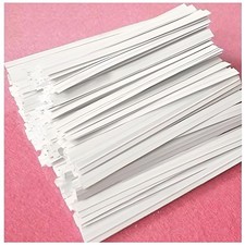 5000 Pcs 5" White Paper Twist Ties Bread Ties White Twist Ties Twisty-Ties Ba...
