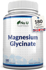 Magnesium Glycinate Supplements 1000Mg (Bisglycinate) - 180 High Strength 0.12 per thousand milligrams