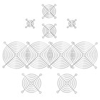 10 Stück Lüfternetzabdeckungen mit Schrauben, staubdichte Lüftergitter für