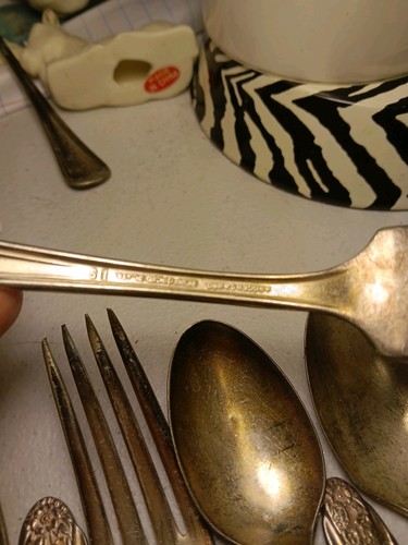 Rogers And Brothers Reinforced Plate I S 6 Forks And 6 Spoons - Picture 6 of 7