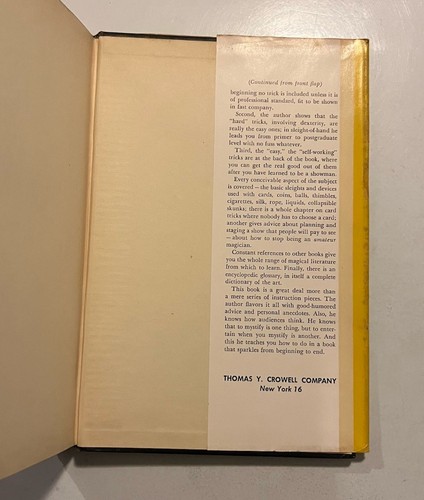 Vtg HC The Amateur Magician's Handbook by Henry Hay 2nd Print 1951 1st edition - Imagen 13 de 13