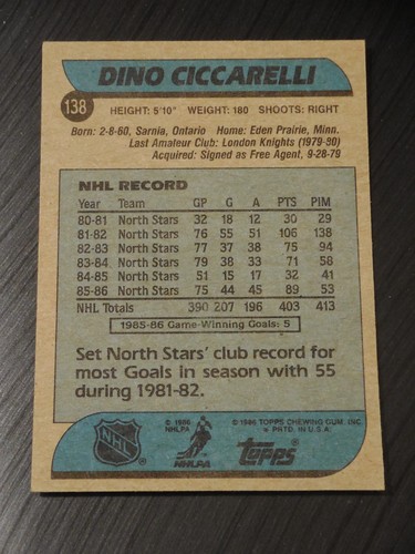 1986/1987 Topps Hockey U PICK - Picture 168 of 216