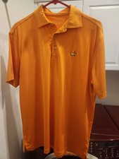 Masters Golf Polo Shirt,  Size M, Good Condition, Orange