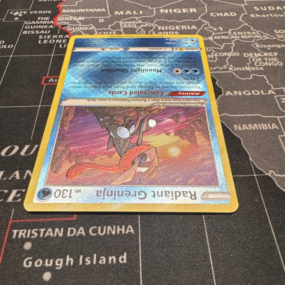Pokémon Radiant Greninja 046/189 Holo Rare Prize Pack Series NM - Image 4 of 4