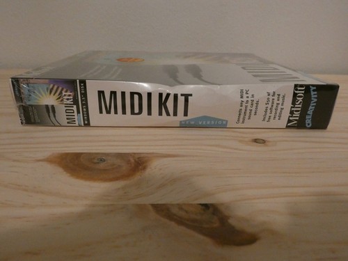 Midisoft MIDI Kit (1995), Windows 3.5" Disk, DA-15 gameport MIDI adapter, NIB SW - Picture 3 of 6