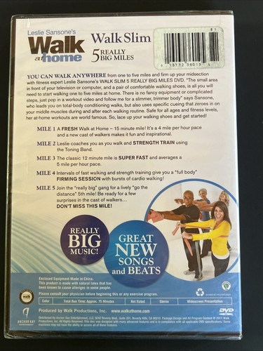 Leslie Sansone: Walk Slim (DVD, 2011) Toning Band And Music Included - Picture 2 of 2